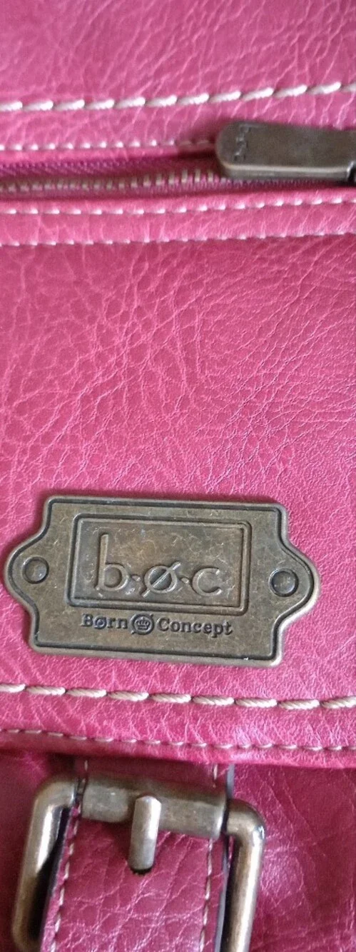 B.O.C Born Concepts burgundy faux leather crossbody bag with a front buckle deta - Picture 3 of 7